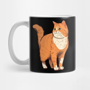 Fat Orange Cat - Funny Chonk Meme Cat Mug